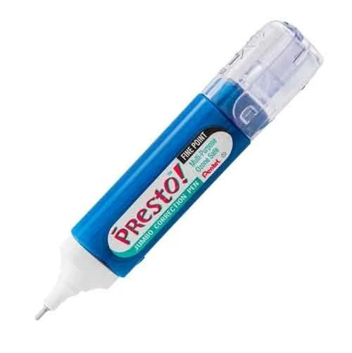 Pentel Presto! Jumbo Correction Fluid Pen Fine Point White School Office Home - Image 1 of 1