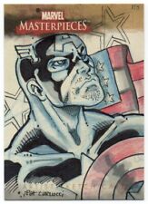 2008 Marvel Masterpieces 2 Sketches Captain America by Pat Carlucci 1/1