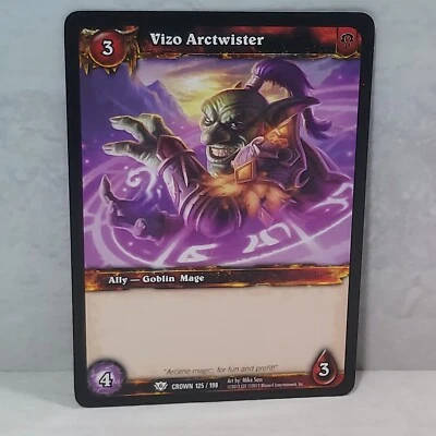 World Of Warcraft Crown Of The Heavens 125/198 Vizo Arctwister TCG Card - Image 1 of 2