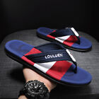 Men's Breathable Flip Flops Sandals Casual Holiday Beach Summer Flat Slippers
