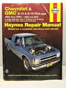Chevy S-10 GMC S-15 Truck 1982-1993 Haynes repair manual 24070 - Picture 1 of 9