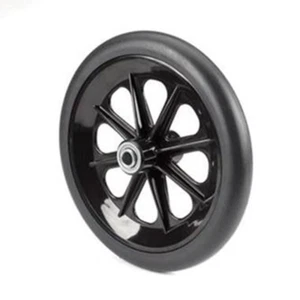 Wheelchair Caster Assembly, 8-Spoke Rim, Black, 8" X 1", TAG265028 - Picture 1 of 1