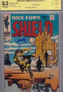 NICK FURY Agent of SHIELD 7 CBCS 8.5 Like CGC SS SIGNED JIM STERANKO 1968 MARVEL - Picture 1 of 4