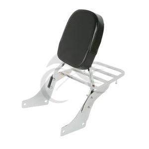 Sissy Bar Backrest Set Luggage Rack Fit For Honda Shadow ACE VT1100 SABRE VT1100 - Picture 1 of 7