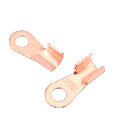 Open Copper Tube Terminal Battery Cable Solder Crimp Ring Connector, Ot Series - Image 1 of 4