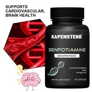 Benfotiamin 300mg Kapseln – Blutzuckerregulierung,zellulärer Glukosestoffwechsel - Bild 1 von 6
