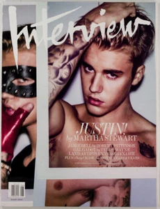 Justin Bieber Jamie Bell Gal Gadot INTERVIEW MAGAZINE AUGUST 2015 US Chevy Chase - Picture 1 of 1