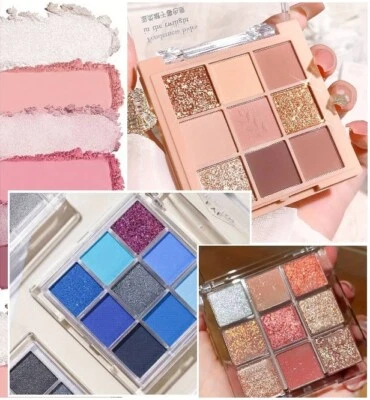 eyeshadow palette matte pearl shimmer glitter pastels etc 5 ~ 6 ~ 7 ~ 9 combos - Image 1 of 2