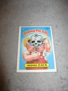 Garbage Pail Kids 1986 ~ ZACK ~ Unzipped Zack ~ Name Sticker Topps 132b Card B - Picture 1 of 2