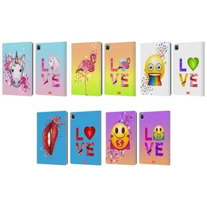 OFFICIAL emoji® POLYGON LEATHER BOOK WALLET CASE COVER FOR APPLE iPAD - Picture 1 of 11