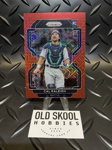 2022 Panini Prizm ~ Cal Raleigh #241 RC ~ Red Mojo Prizm Refractor /149 ~ MINT - Picture 1 of 2