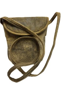 Bolso Bandolera Wilson Genuino Gamuza Envejecida Minimalista de Hombro Marrón Antiguo - Imagen 1 de 9