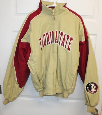 Vintage Florida State University Jacket Size M  FSU Seminoles Gold Yellow - Image 1 of 4