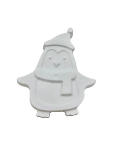 Penguin With Scarf And Hat Ceramic Figurine Paint Your Own Handmade Date Night - Picture 1 of 10