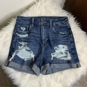 Pantalones cortos de mezclilla American Eagle para mamá talla 2 - Imagen 1 de 7