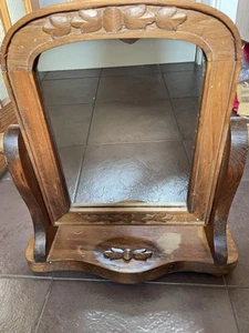 English Pine Dressing Table Solid Wood Mirror - Picture 1 of 5