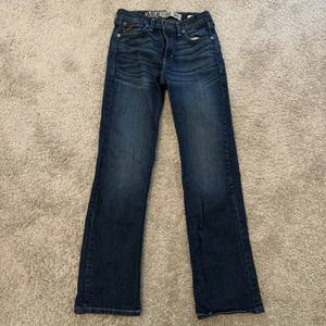 Ariat B5 Straight Blue Jeans Boys 14 Slim Denim Western Adjustable Waist Stretch - Picture 1 of 10