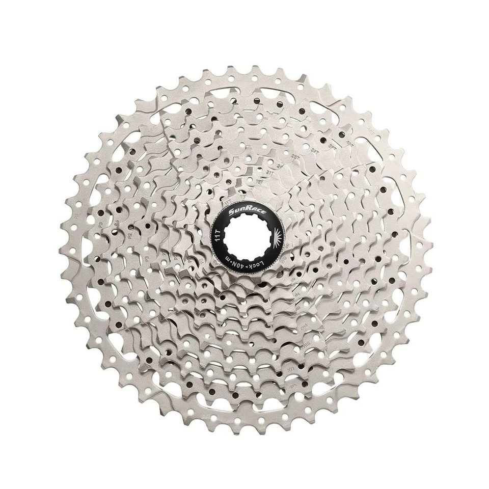 Sunrace MTB Sprocket CSMS8 11V 11-40D Shimano HG Silver CC763217 SUNRA - Image 1 of 1
