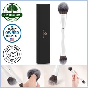 Runder Foundation Pinsel Synthetik Doppelendig Kabuki Make-up Gesicht Werkzeuge - Bild 1 von 9