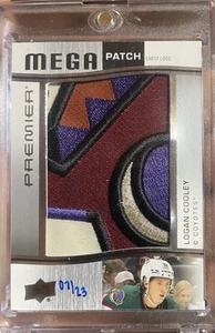 Logan Cooley 2023-24 Upper Deck Premier Rookie 6-Color Mega Patch Chest Logo /23 - Picture 1 of 3