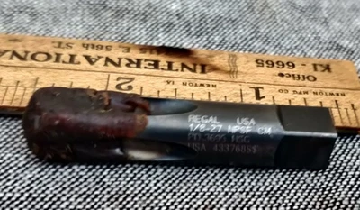 Regal USA 1/8-27 NPSF HSG 4FL Straight Pipe TAPS PD.3695" - Image 1 of 4