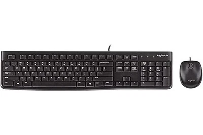 Logitech MK120 Wired Keyboard and Mouse Combo for Windows, QWERTZ German Layout - Image 1 of 4