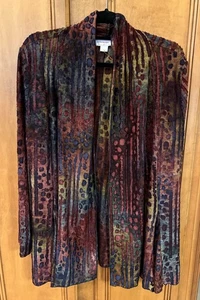 NWOT Kamana Women's Burnout Cardigan XL Boho Sheer Artsy Indie Fairycore whimsy - Picture 1 of 9
