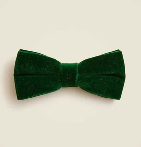New boys L-XL (8-16 years) Crewcuts - J Crew green velvet bow tie - Picture 1 of 6