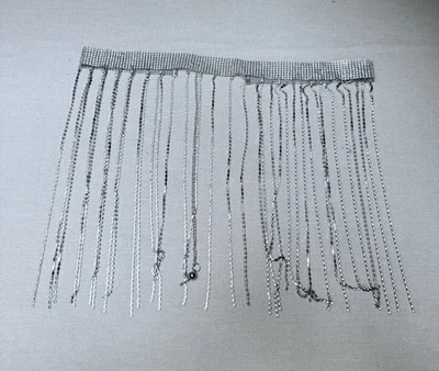 Estrás Cuerpo Cadena Cinturón Falda Showgirl Accesorio Foto 1 de 4