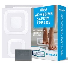 Anti Slip Safety First Bathroom Shower Treads Bathtubs Protection White 21 Count