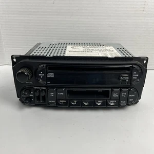 2002-2007 Dodge Jeep Chrysler Radio CD Player & Cassette Tape AM FM OEM - Picture 1 of 7