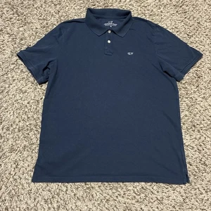 Vineyard Vines Mens Polo Shirt Size Medium Navy Blue Short Sleeve - Picture 1 of 5