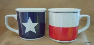 Set of 2 Mugs Texas Flag 3.25" Totally Today - Picture 1 of 1