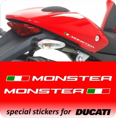 COPIONE STICKER STORE 2 Adesivi DUCATI MONSTER per codone 696 796 1100