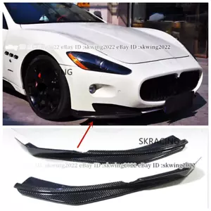 Carbon Fiber Front Bumper Splitter Lip Body Kit 08-14 For Maserati GranTurismo - Imagen 1 de 10