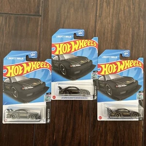 HOT WHEELS LB SUPER SILHOUETTE NISSAN SILVIA S15 LOT OF 3 LIBERTY WALK Black Gol - Picture 1 of 5