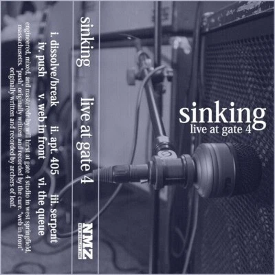 Sinking - Live At Gate 4 Cassette Blue (NEW) Foto 1 de 2
