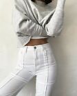 Nwt J Brand Off The Grid Jules White High Waist Straight Leg Jeans Size 24 New