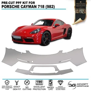 Frontstoßstange Steinschutz Lackschutzfolie für Porsche Cayman 718 982 PPF - Bild 1 von 5