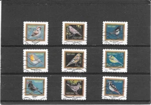 FRANCE 2025. MELODIE D'OISEAUX. LOT DE 9 TIMBRES ADHESIFS OBLITERES - Imagen 1 de 1