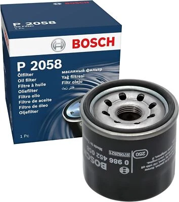 Bosch Premium Oil Filter P2058 0986452058 - Image 1 of 3