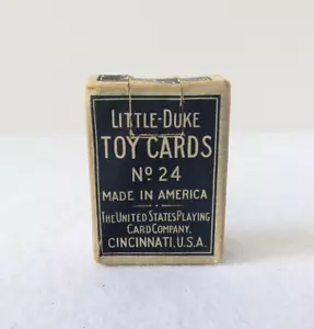 Vintage Little Duke Miniature Blue Playing Cards No.24 52 Cards - Picture 1 of 16
