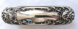 Simpson Hall Miller Sterling Art Nouveau Repousse Brush 4 1/2" Victorian - Picture 1 of 4