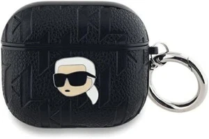 Karl Lagerfeld Monogram Karl Head Case for AirPods 3 Black - KLA3PGKIPK - Picture 1 of 3