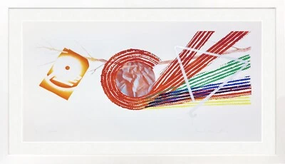 JAMES ROSENQUIST "SPOKES" 1977 | GRAVURA/AQUATINT ASSINADA 23X40" | FAÇA UMA OFERTA - Imagem 1 de 2