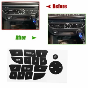 1X Radio CD Aufkleber Reparatur Getragen Knopf Schalter Für Renault Megan Clio - Bild 1 von 7