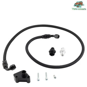 New Black Power Steering Line Kit For 2005-2006 DC5 RSX Type-S & K-Swap EG/EK/DC - Picture 1 of 10