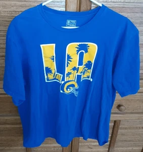 T-shirt maglietta Los Angeles Rams Fanatics Pro Line uomo XL blu - Foto 1 di 5