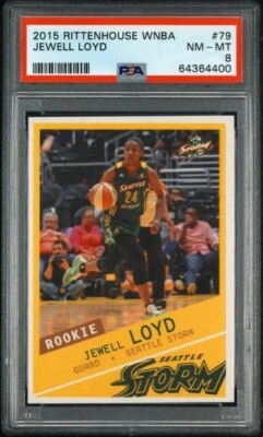 2015 Rittenhouse WNBA Jewell Loyd Rookie #79 PSA 8 Seattle Storm Las Vegas Aces - Image 1 of 2