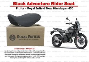 Black "Adventure Rider Seat For Royal Enfield New Himalayan 450" - Picture 1 of 8